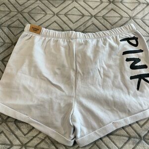 PINK Victoria's Secret Women's Light Gray Boyfriend Shorts